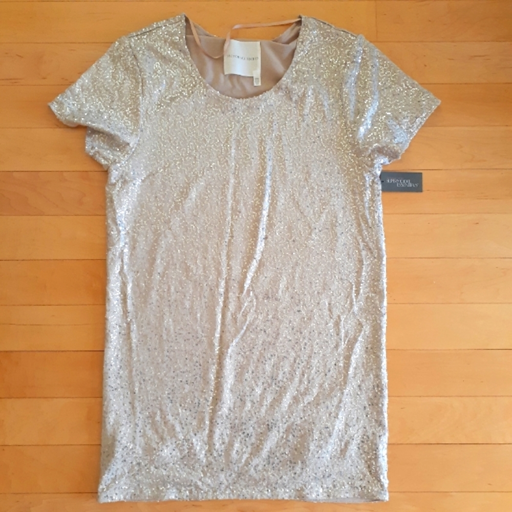 VICTORIA'S SECRET Women's Sequin Top Tunic Dress Small
